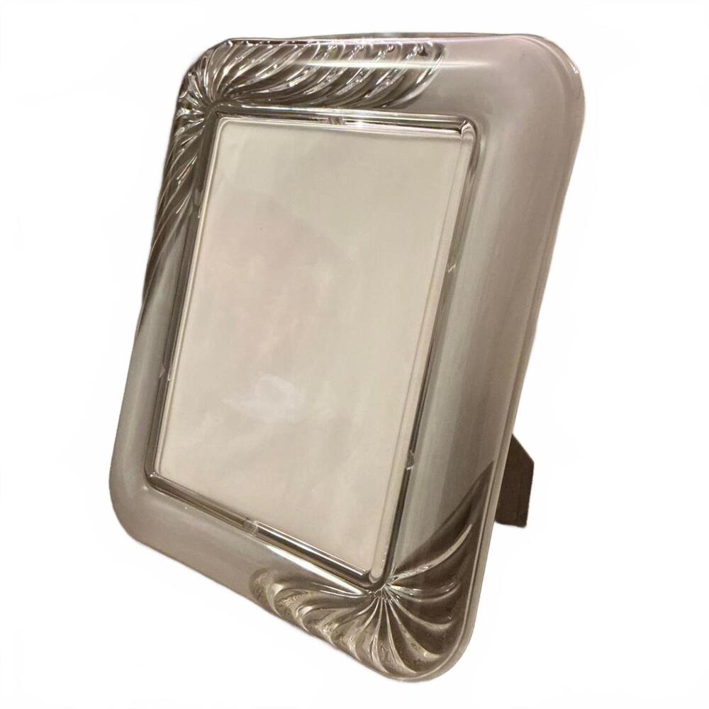 Elegant Decorative Vintage Glass Mikasa Picture Frame MCM Artistic Corner Design